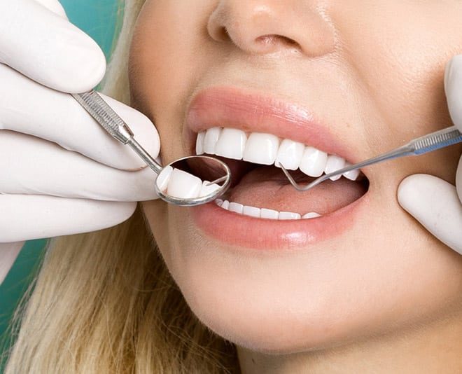 Dentist Checking Woman's Teeth — Your Holistic Dentists in Casuarina, NSW