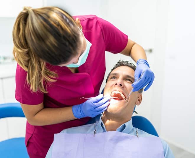 Dentist Doing Check Up On Patient — Your Holistic Dentists in Casuarina, NSW
