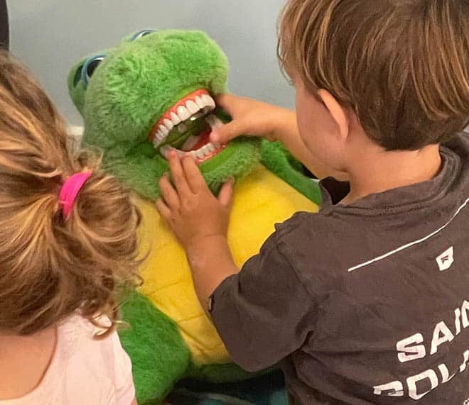 Kids Playing with Stuffed Toy — Your Holistic Dentists in Casuarina, NSW