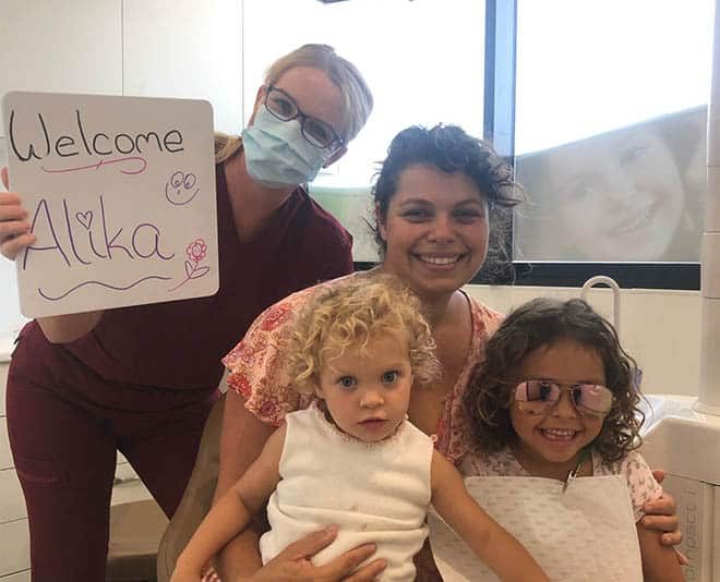 Two Kids with their Mother at the Dentist— Your Holistic Dentists in Casuarina, NSW